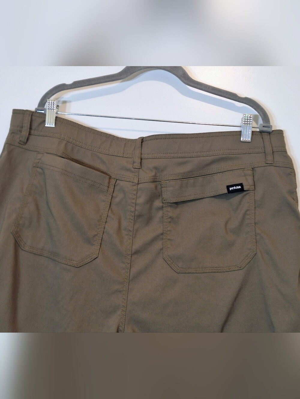 PrAna Zion Stretch Cargo Hiking Shorts 40/08 Olive Green Outdoors Gorpcore - Picture 11 of 16